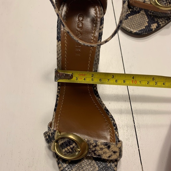 Coach Maya Snakeskin block heels - Picture 9 of 12